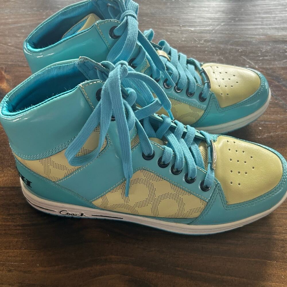 Coach Teal Performance Sneakers - Picture 6 of 11